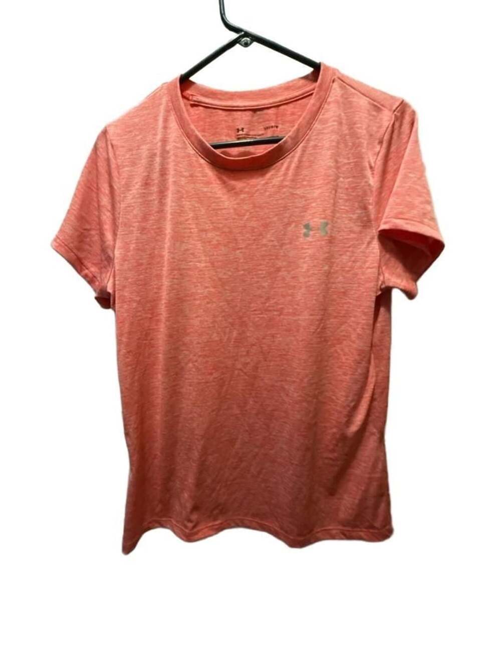 Under Armour Tech Twist T-Shirt Size Large Pink HeatGear Athletic